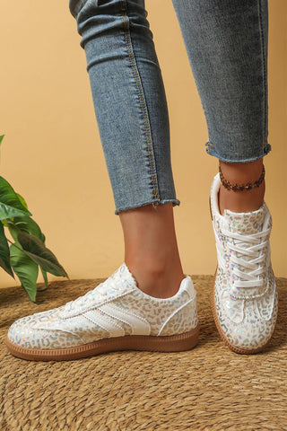 ***PREORDER*** Leopard Shimmer Sneakers