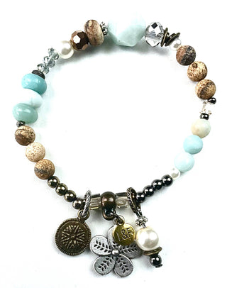 Mixed Bead Charm Bracelet