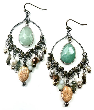 Beaded Chandelier Earrings