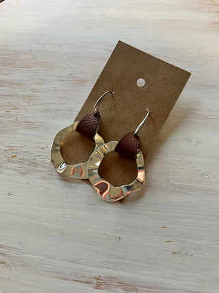 Hammered Circle Earrings