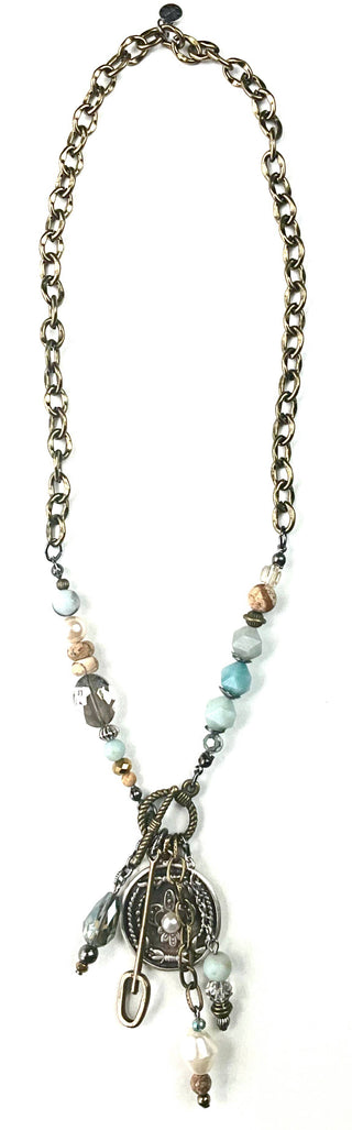 Fleur De Lis Beaded Necklace