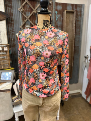 Petal Punch Mesh Top