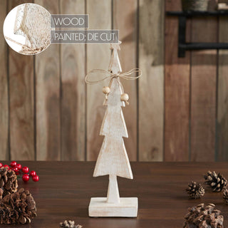 Small Wooden Star Top Christmas Tree