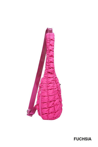 Quilted Puffer Sling Bag