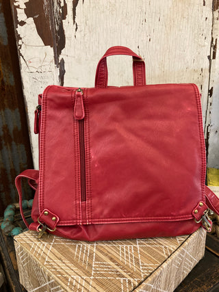 Aubrey Boxy Flap Backpack