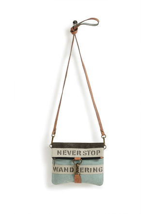 Wandering Up-Cycled Canvas Crossbody