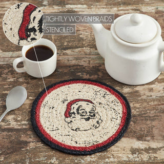 Jolly Ole Santa Jute Trivet