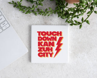 Touch Down Kan Zah City Drink Coaster