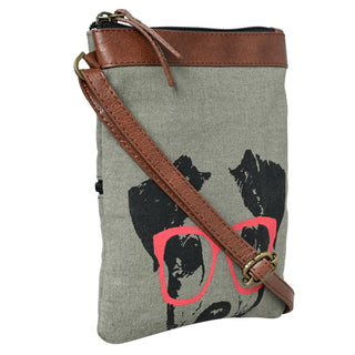 Good Pup Up-Cycled Canvas Crossbody Bag