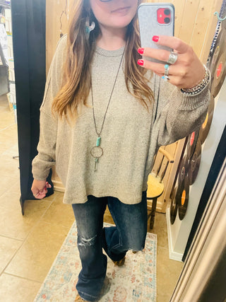 Addie Taupe Top