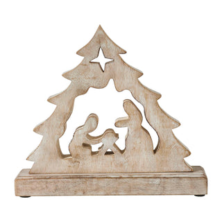 Manger Nativity Scene Wooden Figurine