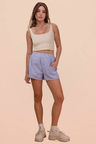 Blue Stripe Boxer Shorts