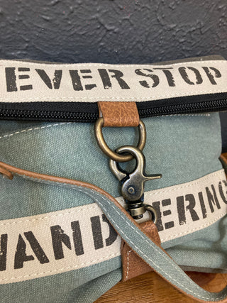 Wandering Up-Cycled Canvas Crossbody