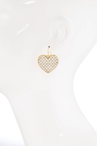 RED HOT Heart Earrings