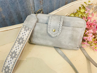 Jolie Crossbody Wallet With Boho Wrist Strap