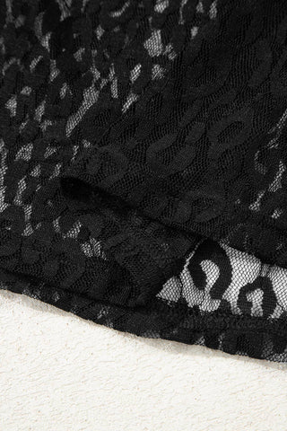 Lovely Leopard Mesh Top