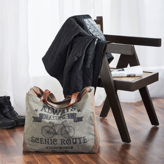 Scenic Route Up-Cycled Canvas Travel Weekender Bag