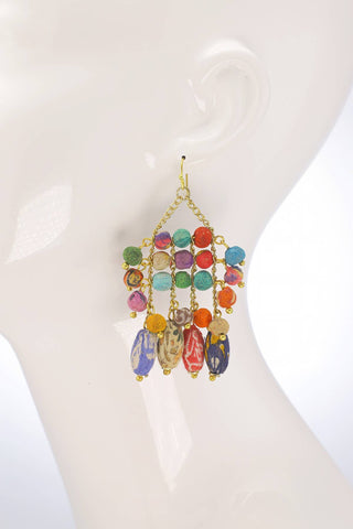 Beaded Chandelier Earrings