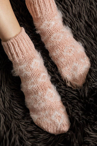 Fuzzy Nordic Socks