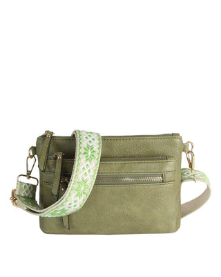Melissa Multi Zip Pocket Crossbody