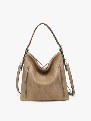 Sav Distressed Hobo Bag