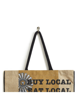 Farm Fresh Burlap Tote Bag