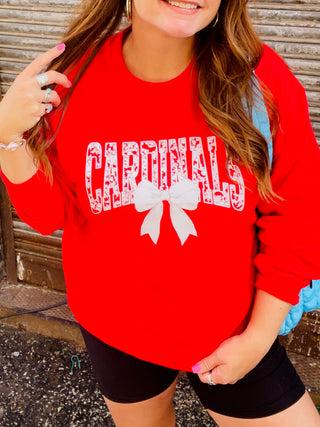 Cardinals Bow Sweatshirt