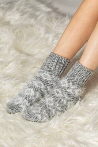 Fuzzy Nordic Socks