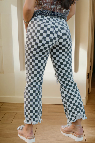 Check 'Em Out Distressed Jeans