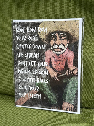 Row Row Row your Boat Greeting Card
