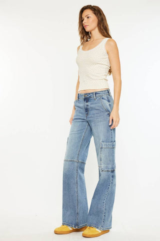 Cassie Cargo Jeans by KanCan