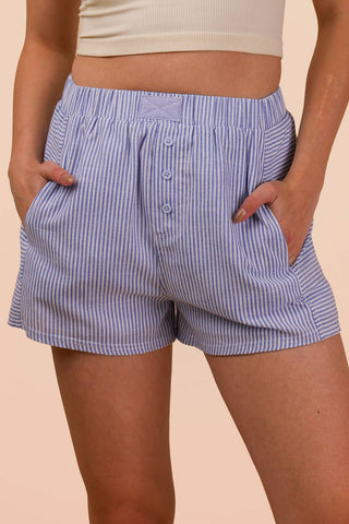 Blue Stripe Boxer Shorts
