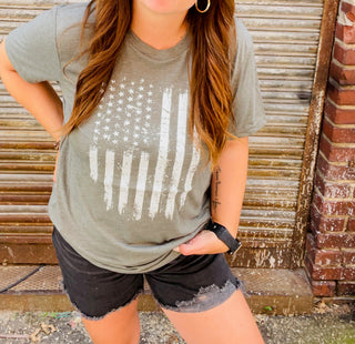 Distressed Flag Tee