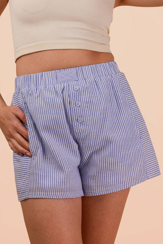 Blue Stripe Boxer Shorts