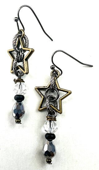 Star Collage Dangle Earring