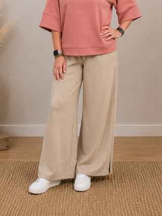 Reagan Drawstring Pants in Ash Mocha