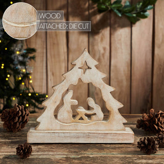 Manger Nativity Scene Wooden Figurine