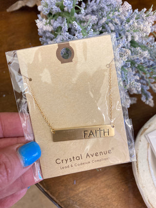 Faith Bar Necklace