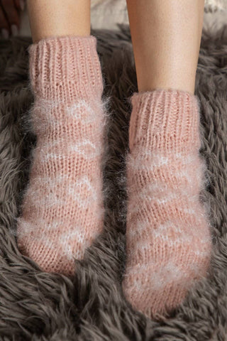 Fuzzy Nordic Socks