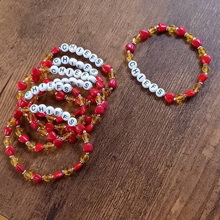 KC Chief's Imperial Hearts Bracelet