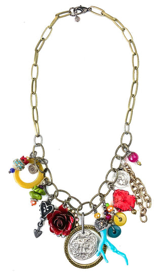 Stay Wild Chunky Charm Necklace