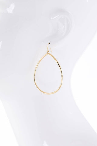 Hammered Teardrop Earrings