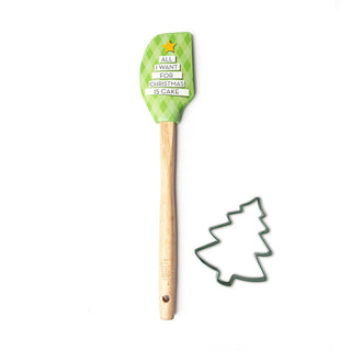 Krumbs Kitchen Christmas Spatula and Cookie Cutter Set
