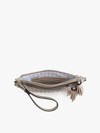 Mirabel Woven Double Zip Crossbody
