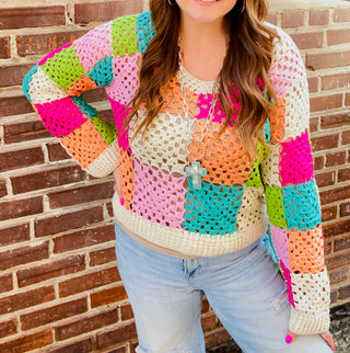 Aryah Patchwork Sweater