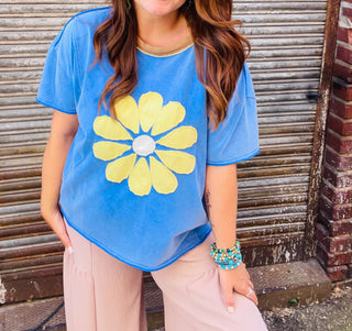 Vintage Wash Daisy Top