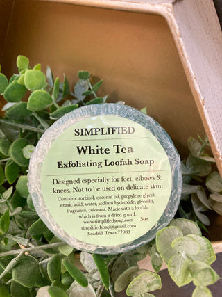 Simplified White Tea Loofah Soap