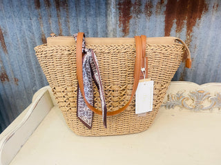 Penelope Straw Tote Bag