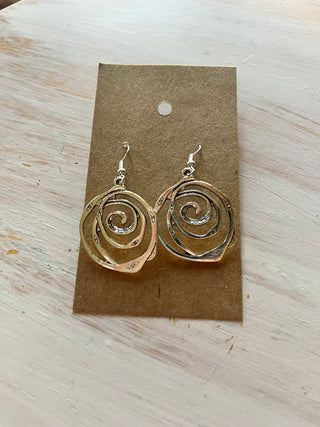 Silver Swirl Earrings