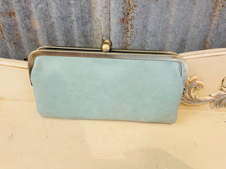 Karen Kiss Lock Clutch Bag